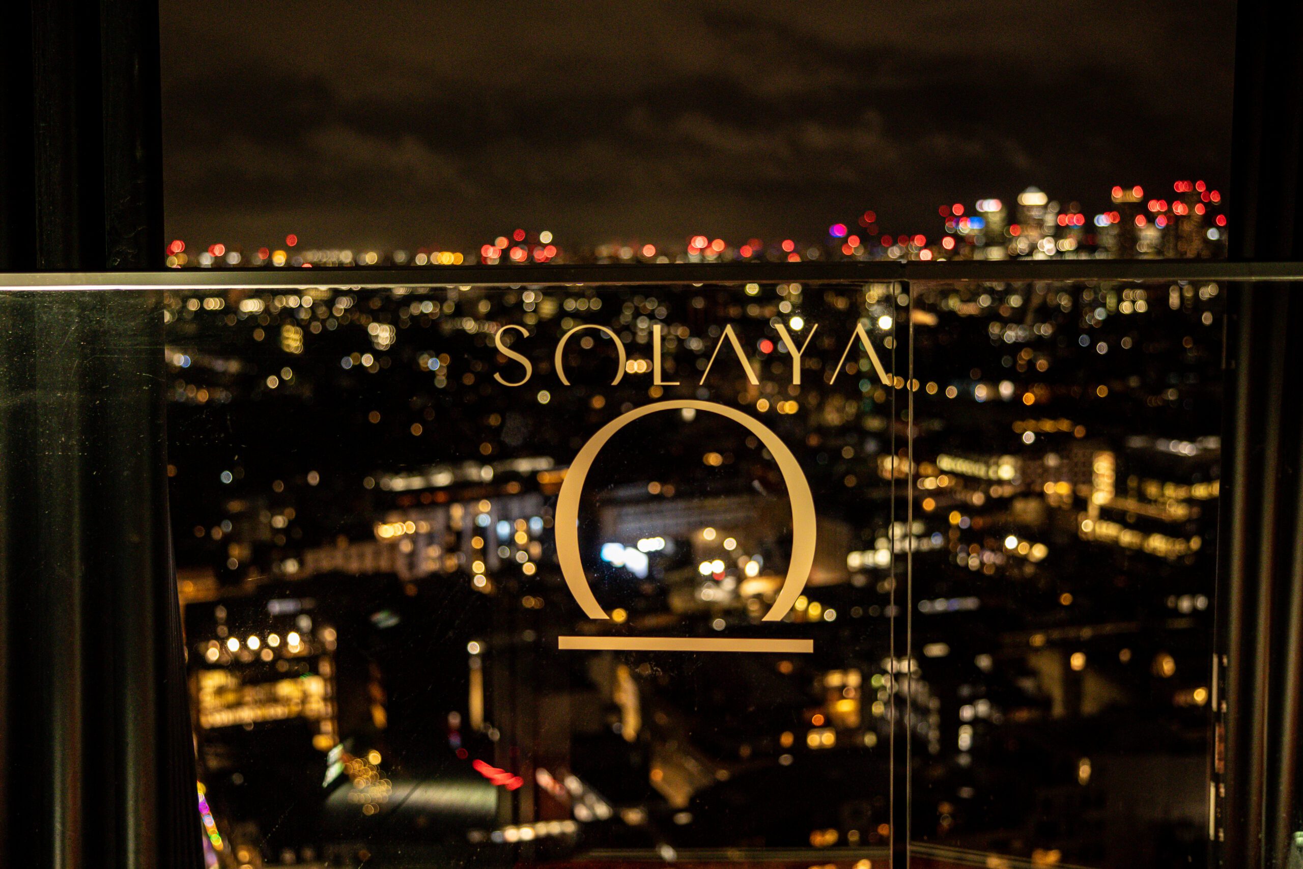 Solaya logo night Solaya Restaurant Hoxton